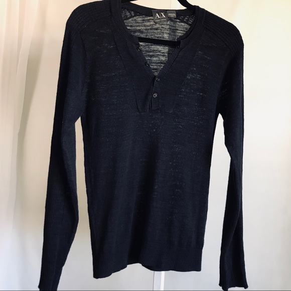 Armani Exchange Other - Armani Exchange light sweater V-Neck Navy blue XS